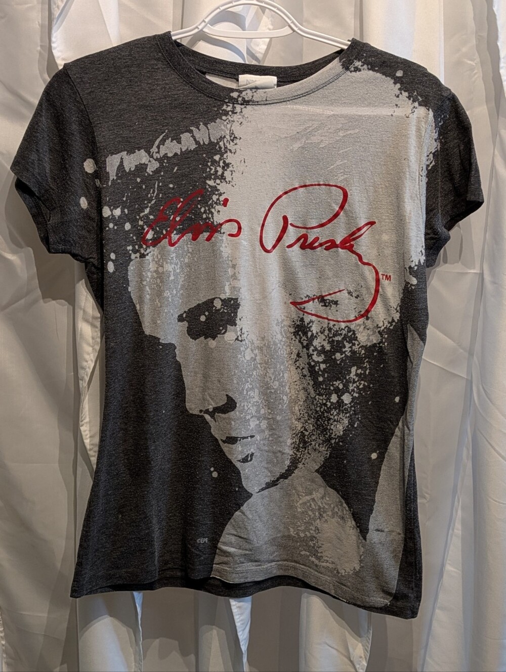 D3 Official Elvis Presley Graceland Acid Wash Graphic Tee